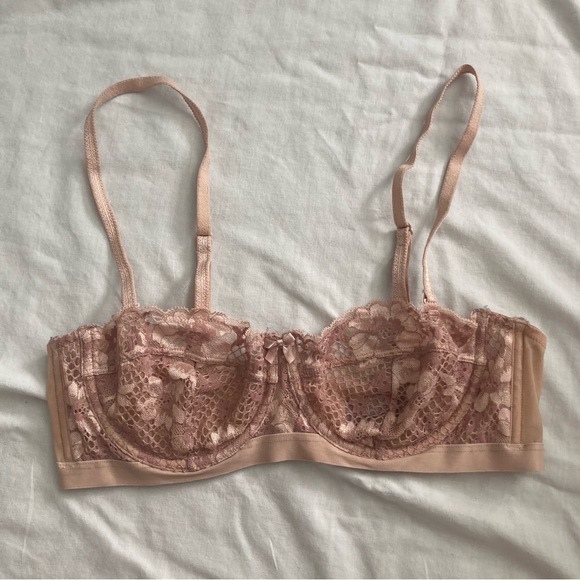 Adore Me Lace Underwire Bra in Blush Pink Size 36 B - Picture 1 of 6
